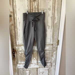 Jo & Jax Gray High-Waisted Joggers with Drawstring Waist and Legs - XS (0-2)